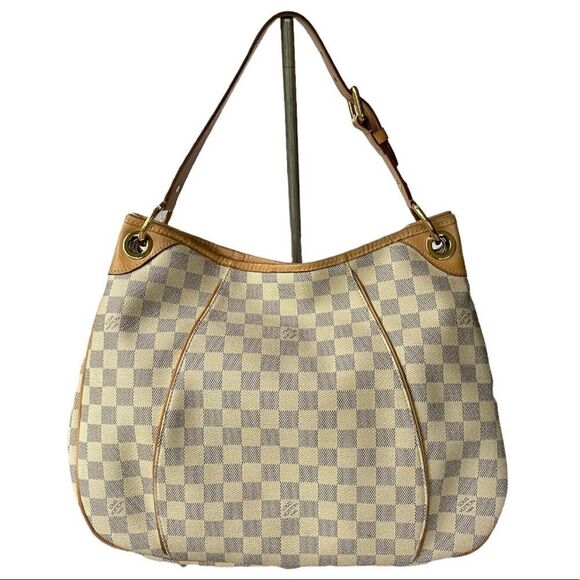 Louis Vuitton Galliera PM Monogram Canvas Handbag Shoulder Bag Damier Azur - Picture 4 of 15